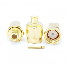 SMA Male 50 Ohm UT-085 Soldering Connector(Gold)
