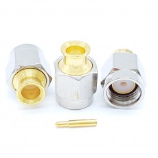 SMA Male 50 Ohm UT-141 Soldering Connector(Nickel)