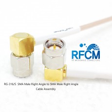 SMA(M)RA수컷-SMA(M)RA수컷 RG-316/S Cable Assembly 50옴