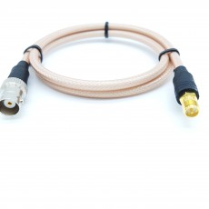 BNC(F)암컷-SMA(F)R.P(역심형)수컷 RG-400 40Cm Cable Assembly-50옴