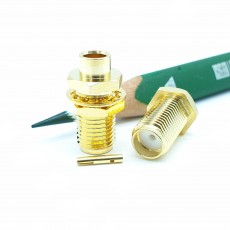 SMA(F)벌크 암컷 UT-141 Soldering Connector(Gold)