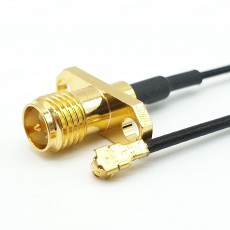 RP SMA(F)R2수컷-MHF1암컷PIug 30mm Cable Assembly(Gold)