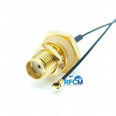 SMA(F)BH방수형-MHF4 PIug 30mm Cable Assembly(Gold)