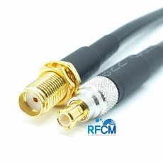 MCX(M)수컷-SMA(F)B/H암컷 RG-58 Cable Assembly-50옴