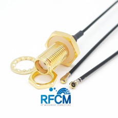SMA(F)BH방수형-MHF4L PIug 30mm Cable Assembly(Gold)