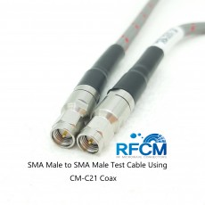 DC~18Ghz SMA Male to SMA Male Test Cable Using CM-C21D Coax