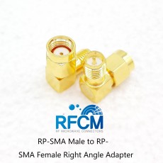 RP-SMA Female to RP-SMA Male Right Angle Adapter DC~6.0GHz