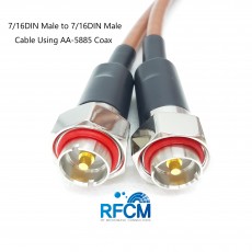 7/16 DIN Male to 7/16 DIN Male Cable Using AA-5885 Coax